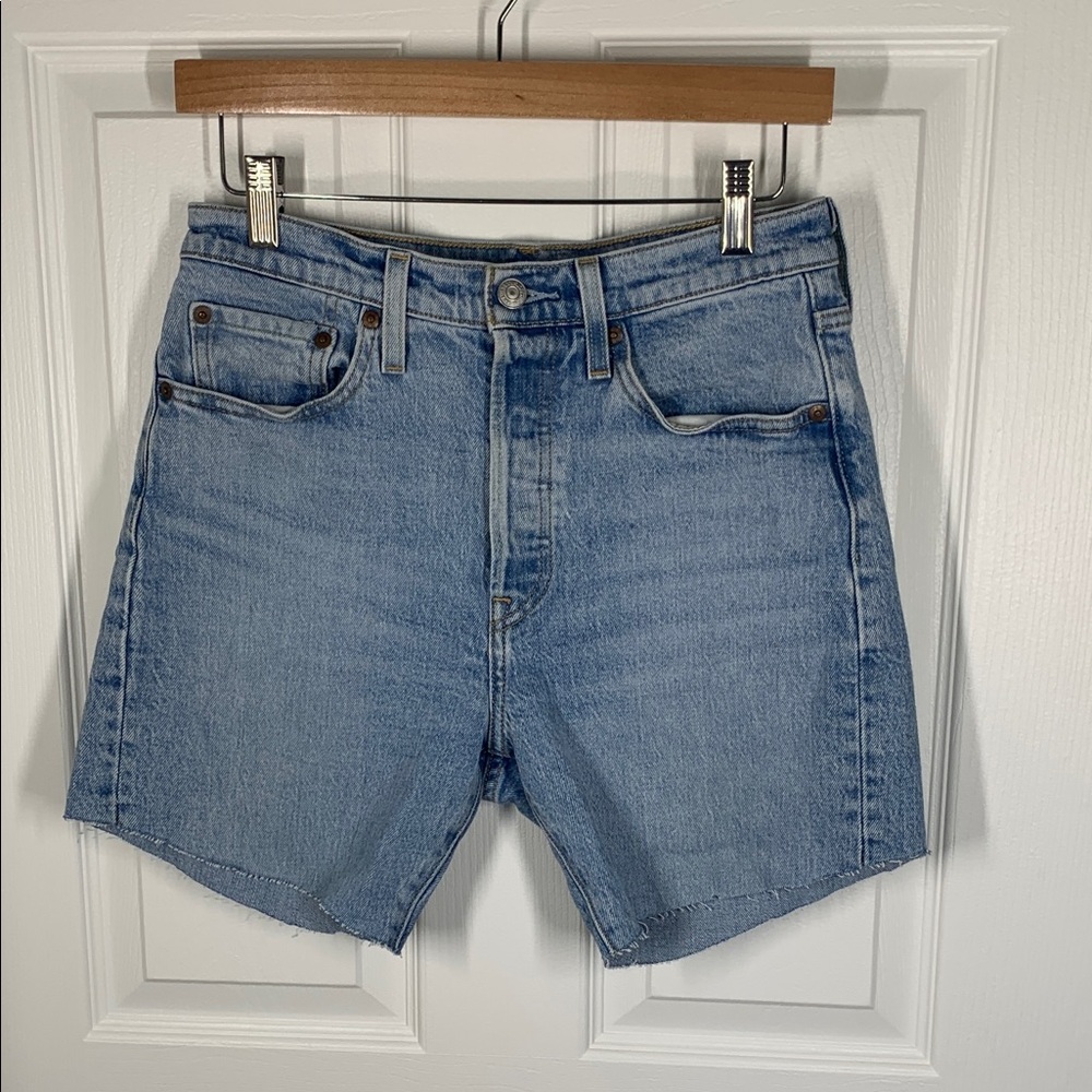 Levi’s 501 S big E jean denim shorts button fly 29” waist